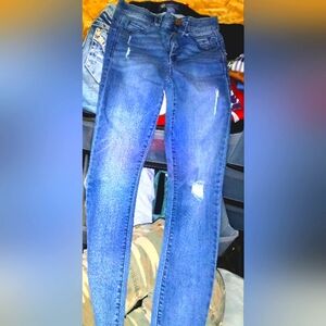 Democracy Distressed Blue Skinny Jeans